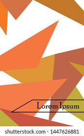 Abstract modern poligonal background for brochure and covers, made with geometrical shapes.