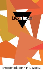 Abstract modern poligonal background for brochure and covers, made with geometrical shapes.
