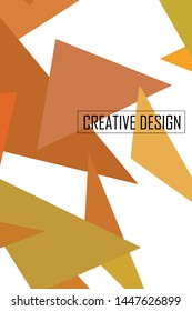 Abstract modern poligonal background for brochure and covers, made with geometrical shapes.