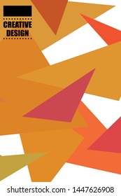 Abstract modern poligonal background for brochure and covers, made with geometrical shapes.