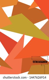 Abstract modern poligonal background for brochure and covers, made with geometrical shapes.