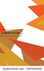 Abstract modern poligonal background for brochure and covers, made with geometrical shapes.