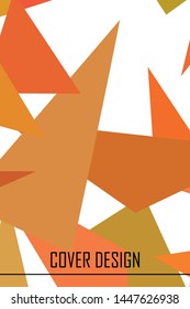Abstract modern poligonal background for brochure and covers, made with geometrical shapes.
