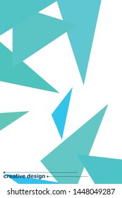 Abstract modern poligonal background for brochure and covers, made with geometrical shapes.
