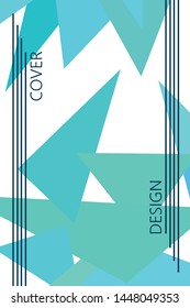 Abstract modern poligonal background for brochure and covers, made with geometrical shapes.