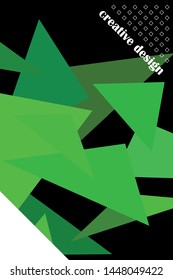 Abstract modern poligonal background for brochure and covers, made with geometrical shapes.