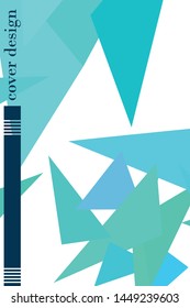 Abstract modern poligonal background for brochure and covers, made with geometrical shapes.