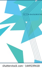 Abstract modern poligonal background for brochure and covers, made with geometrical shapes.