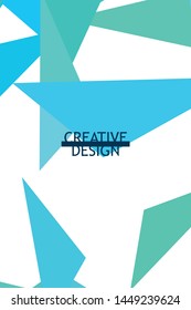 Abstract modern poligonal background for brochure and covers, made with geometrical shapes.