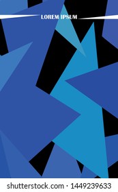 Abstract modern poligonal background for brochure and covers, made with geometrical shapes.