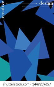 Abstract modern poligonal background for brochure and covers, made with geometrical shapes.