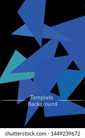 Abstract modern poligonal background for brochure and covers, made with geometrical shapes.