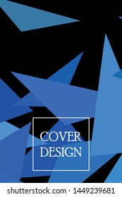 Abstract modern poligonal background for brochure and covers, made with geometrical shapes.