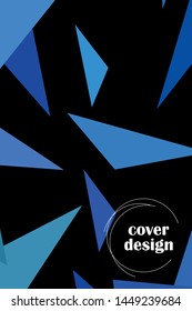 Abstract modern poligonal background for brochure and covers, made with geometrical shapes.