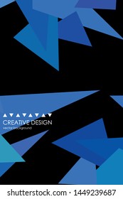 Abstract modern poligonal background for brochure and covers, made with geometrical shapes.