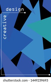 Abstract modern poligonal background for brochure and covers, made with geometrical shapes.