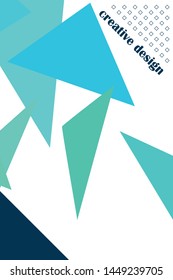 Abstract modern poligonal background for brochure and covers, made with geometrical shapes.