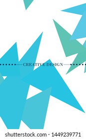 Abstract modern poligonal background for brochure and covers, made with geometrical shapes.