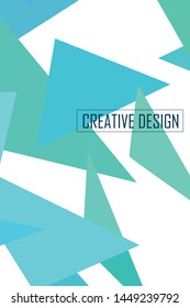 Abstract modern poligonal background for brochure and covers, made with geometrical shapes.