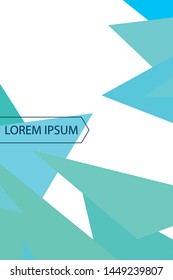 Abstract modern poligonal background for brochure and covers, made with geometrical shapes.