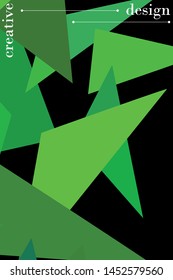 Abstract modern poligonal background for brochure and covers, made with geometrical shapes.