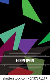Abstract modern poligonal background for brochure and covers, made with geometrical shapes.