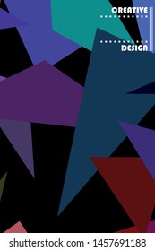 Abstract modern poligonal background for brochure and covers, made with geometrical shapes.