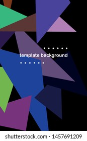 Abstract modern poligonal background for brochure and covers, made with geometrical shapes.