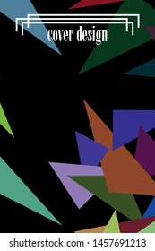 Abstract modern poligonal background for brochure and covers, made with geometrical shapes.