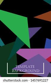 Abstract modern poligonal background for brochure and covers, made with geometrical shapes.