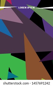 Abstract modern poligonal background for brochure and covers, made with geometrical shapes.