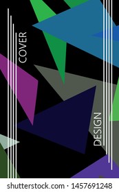 Abstract modern poligonal background for brochure and covers, made with geometrical shapes.