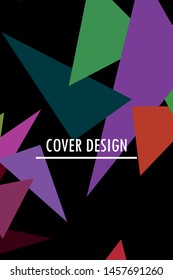 Abstract modern poligonal background for brochure and covers, made with geometrical shapes.