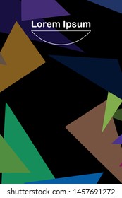 Abstract modern poligonal background for brochure and covers, made with geometrical shapes.