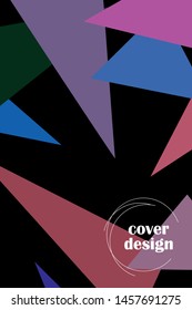 Abstract modern poligonal background for brochure and covers, made with geometrical shapes.