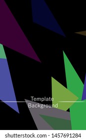 Abstract modern poligonal background for brochure and covers, made with geometrical shapes.