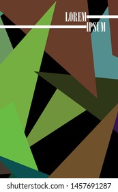 Abstract modern poligonal background for brochure and covers, made with geometrical shapes.