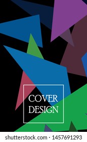 Abstract modern poligonal background for brochure and covers, made with geometrical shapes.