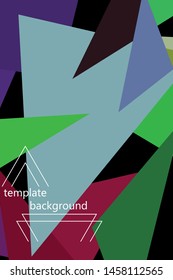 Abstract modern poligonal background for brochure and covers, made with geometrical shapes.