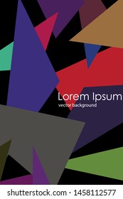 Abstract modern poligonal background for brochure and covers, made with geometrical shapes.
