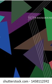 Abstract modern poligonal background for brochure and covers, made with geometrical shapes.