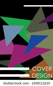 Abstract modern poligonal background for brochure and covers, made with geometrical shapes.