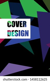 Abstract modern poligonal background for brochure and covers, made with geometrical shapes.