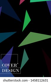 Abstract modern poligonal background for brochure and covers, made with geometrical shapes.