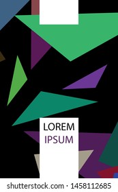 Abstract modern poligonal background for brochure and covers, made with geometrical shapes.