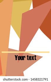 Abstract modern poligonal background for brochure and covers, made with geometrical shapes.