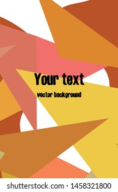 Abstract modern poligonal background for brochure and covers, made with geometrical shapes.