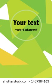 Abstract modern poligonal background for brochure and covers, made with geometrical shapes.