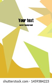 Abstract modern poligonal background for brochure and covers, made with geometrical shapes.