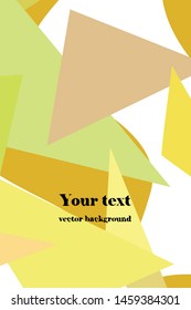 Abstract modern poligonal background for brochure and covers, made with geometrical shapes.